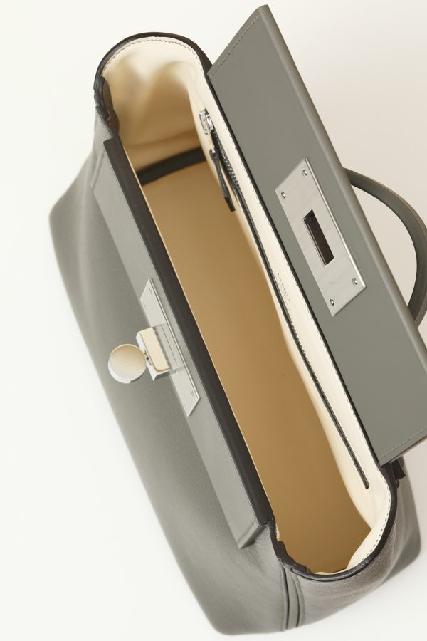 2424 Mini 21 Evercolor And Swift Gris Meyer (0L)  And Nata(I2)Palladium Hardware - Image 7