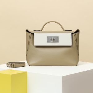 2424 Mini 21 Evercolor And Swift Beige Marfa (8Q)  And Gris Pale(M4)Palladium Hardware