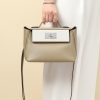 2424 Mini 21 Evercolor And Swift Beige Marfa (8Q)  And Gris Pale(M4)Palladium Hardware - Image 9