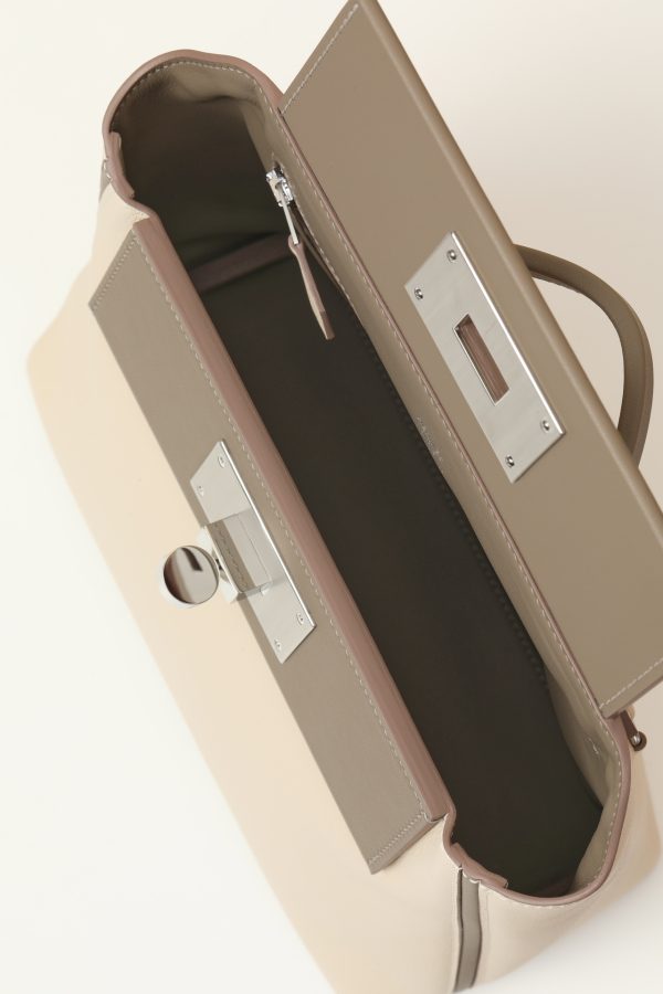 2424 Mini 21 Evercolor And Swift Craie (10)  And Gris Asphalte(M8)Palladium Hardware - Image 4