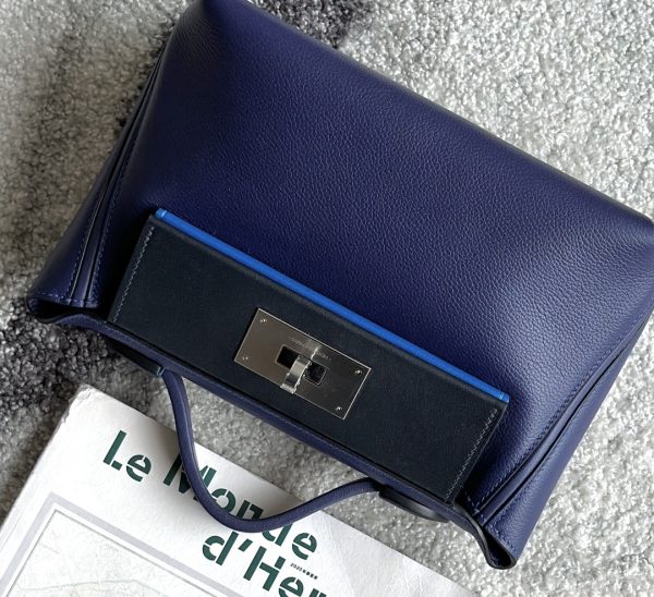 2424 Mini 21 Evercolor And Swift Blue Saphir (73),Bleu Indigo(76)  And Blue France(71)Palladium Hardware - Image 2
