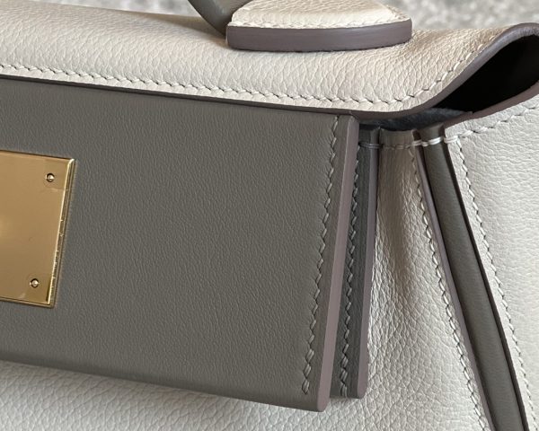 2424 Mini 21 Evercolor And Swift Nata (I2)  And Gris Asphalte(M8)Gold Hardware - Image 10