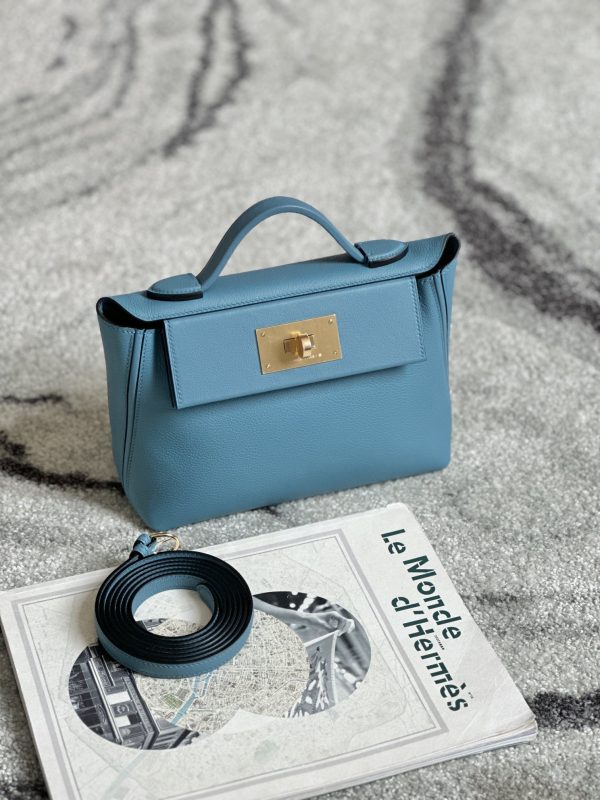 2424 Mini 21 Evercolor And Swift New Bleu Jean (D2) Gold Hardware