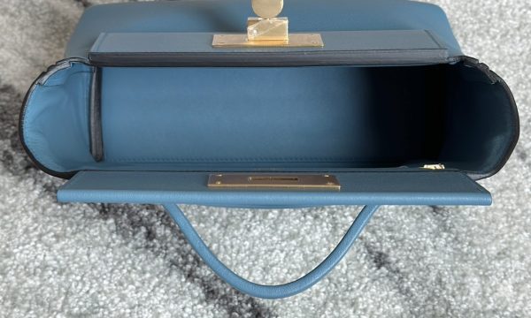 2424 Mini 21 Evercolor And Swift New Bleu Jean (D2) Gold Hardware - Image 11