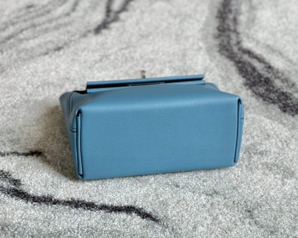 2424 Mini 21 Evercolor And Swift New Bleu Jean (D2) Palladium Hardware - Image 10