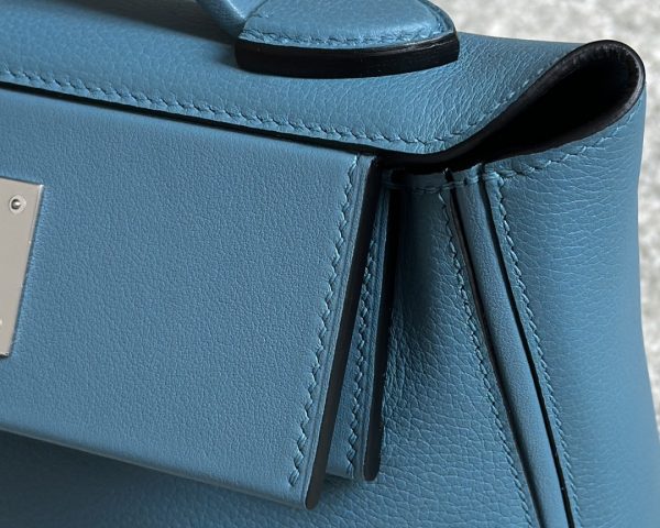 2424 Mini 21 Evercolor And Swift New Bleu Jean (D2) Palladium Hardware - Image 11
