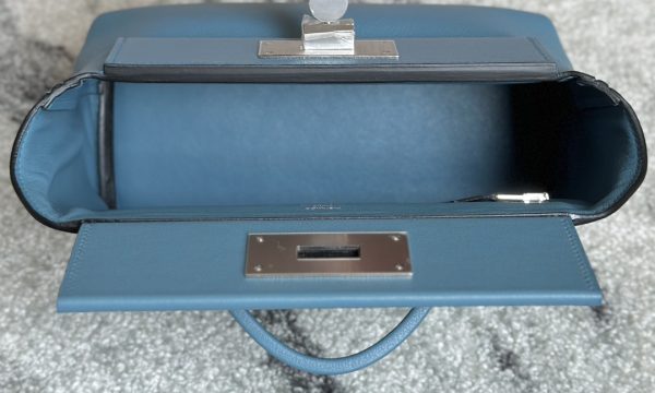 2424 Mini 21 Evercolor And Swift New Bleu Jean (D2) Palladium Hardware - Image 8