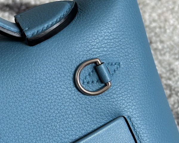 2424 Mini 21 Evercolor And Swift New Bleu Jean (D2) Palladium Hardware - Image 5