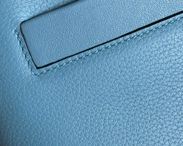 2424 Mini 21 Evercolor And Swift New Bleu Jean (D2) Palladium Hardware - Image 4