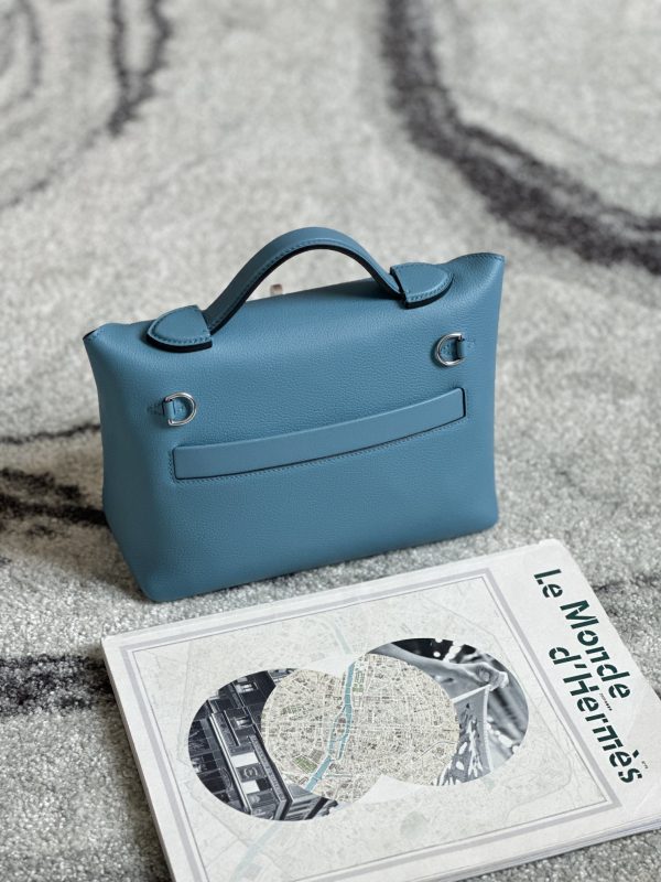 2424 Mini 21 Evercolor And Swift New Bleu Jean (D2) Palladium Hardware - Image 3