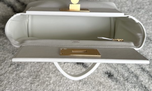 2424 Mini 21 Evercolor And Swift Blanc (01) Gold Hardware - Image 5