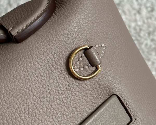 2424 Mini 21 Evercolor And Swift Gris Asphalte (M8) Gold Hardware - Image 9