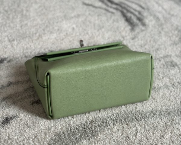 2424 Mini 21 Evercolor And Swift Vert Criquet (3I) Palladium Hardware - Image 11