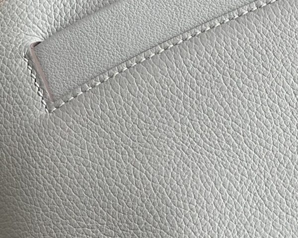 2424 Mini 21 Evercolor And Swift Gris Perle (80) Gold Hardware - Image 7