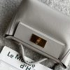2424 Mini 21 Evercolor And Swift Gris Perle (80) Gold Hardware - Image 3