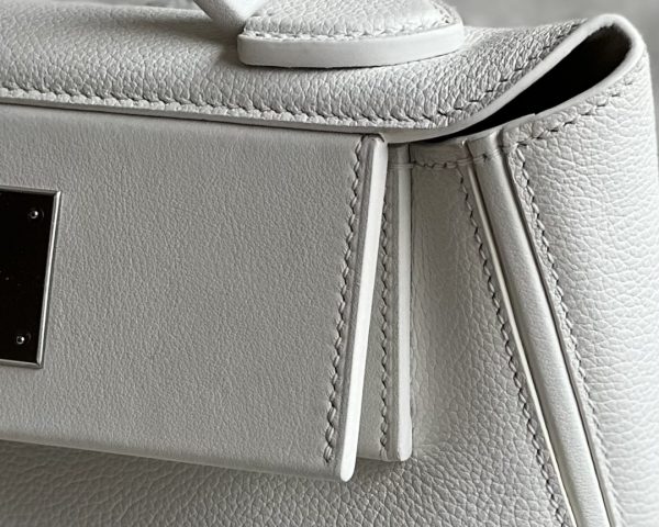 2424 Mini 21 Evercolor And Swift Blanc (01) Palladium Hardware - Image 7