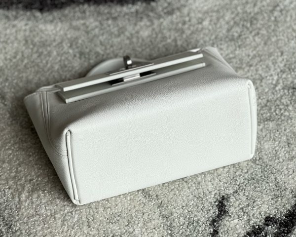 2424 Mini 21 Evercolor And Swift Blanc (01) Palladium Hardware - Image 5