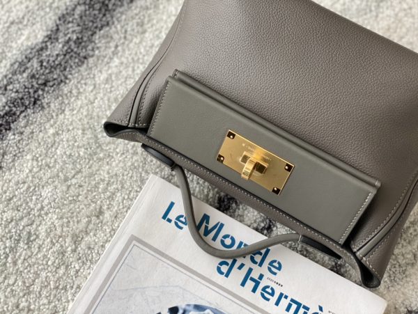 2424 Mini 21 Evercolor And Swift Etain (8F) Gold Hardware - Image 2