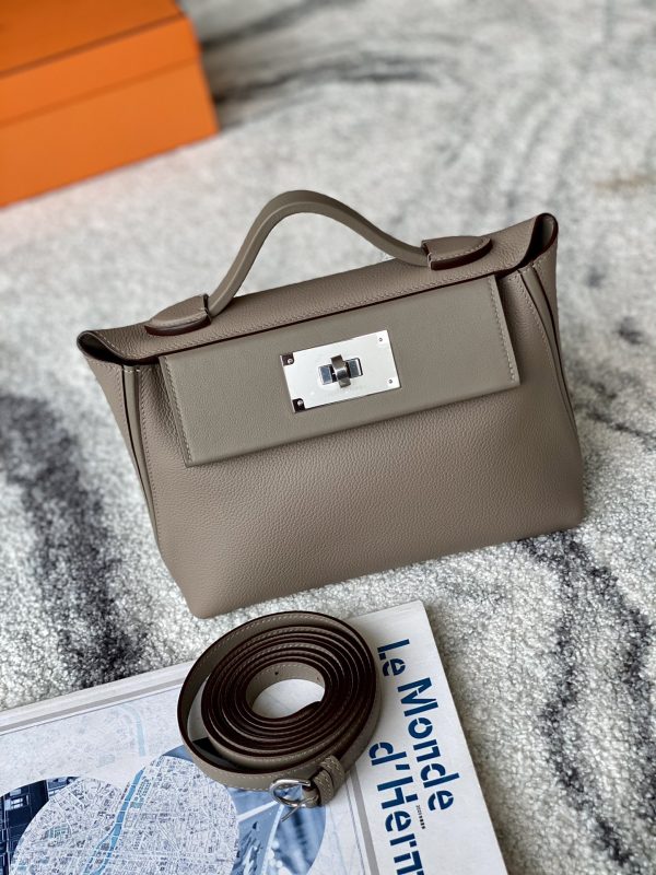 2424 Mini 21 Evercolor And Swift Gris Asphalte (M8) Palladium Hardware
