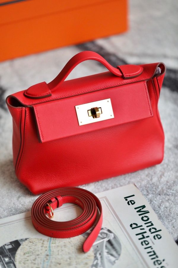 2424 Mini 21 Evercolor And Swift Rouge Piment (5X) Gold Hardware