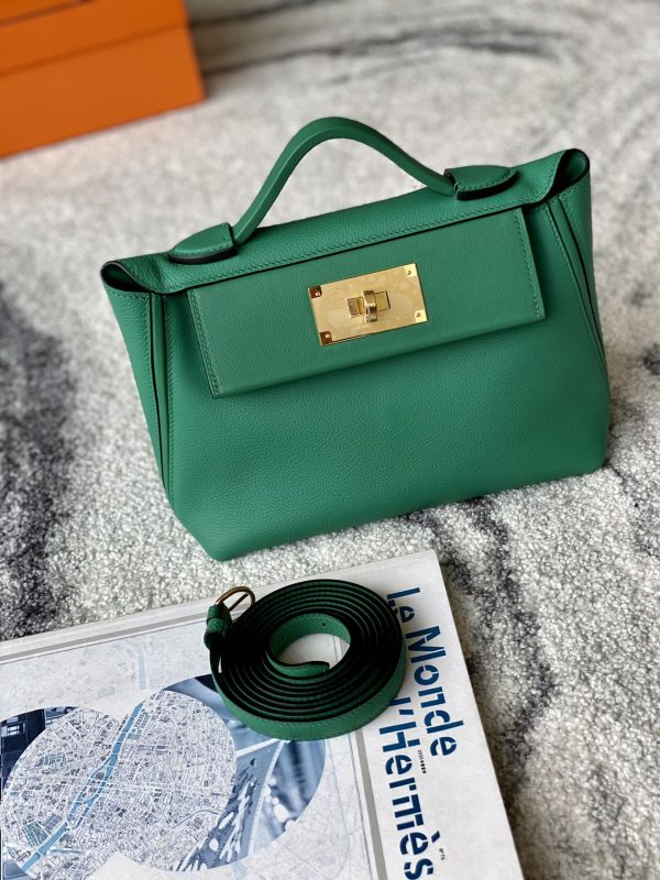 2424 Mini 21 Evercolor And Swift Vert Verone (U1) Gold Hardware
