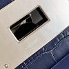 2424 Mini 21 Alligator,Evercolor And Swift Blue Saphir (73) Palladium Hardware - Image 6